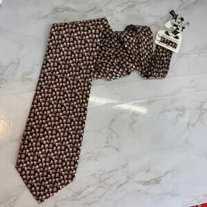 Vintage 100% Silk Mickey & Co. Donald Duck Tie NWT